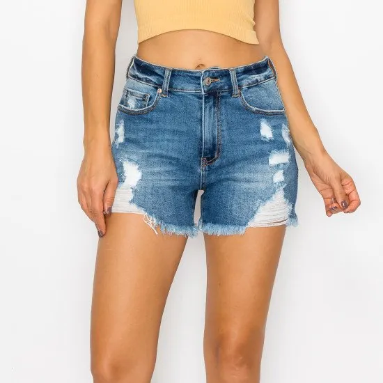 SHORT MEZCLILLA CON DESTRUCCIN 90267