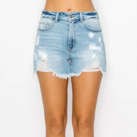 SHORT MEZCLILLA CON DESTRUCCIN 90267