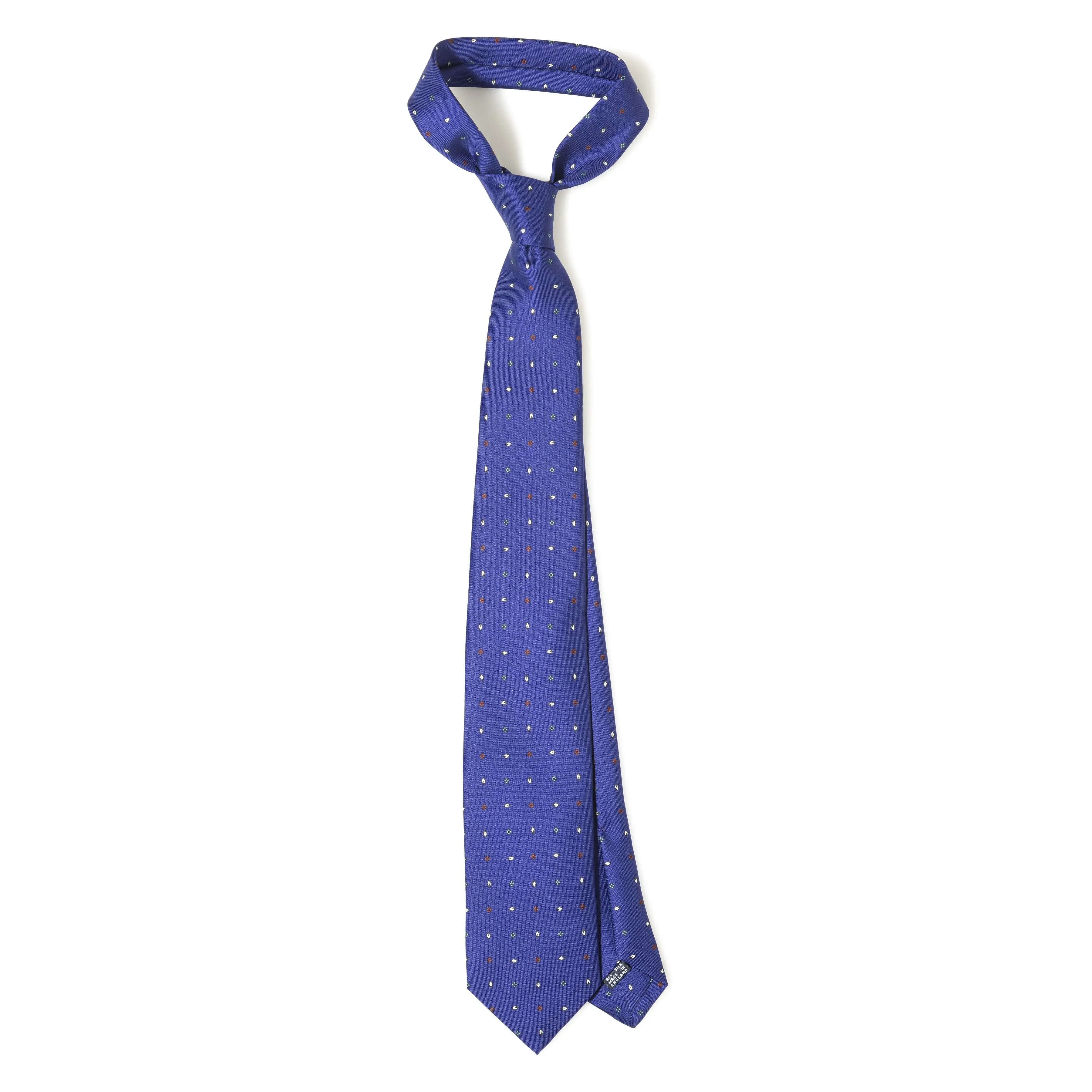 Silk Foulard Print Self-tip Tie