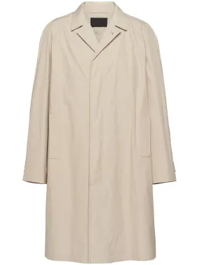 SINGLE-BREASTED COTTON OVERCOAT