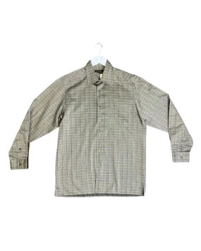 Size L - Ermenegildo Zegna Grey Check Shirt