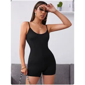 Sleeveless Short Bodycon Jumpsuit