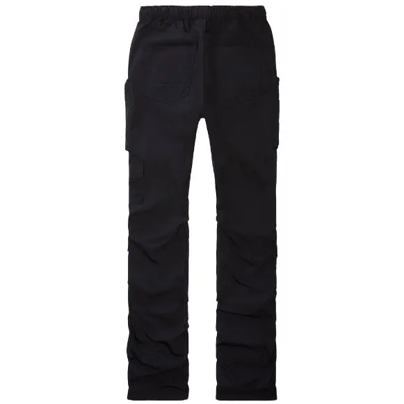 Smoke Rise Cargo Stacked Windbreaker Utility Pants (Black) WP23586