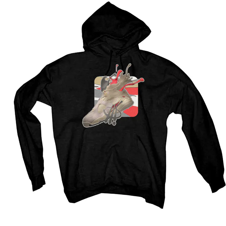 SoleFly x Air Jordan 8 Mi Casa Es Su Casa | illcurrency Black T-Shirt (SPLASH)