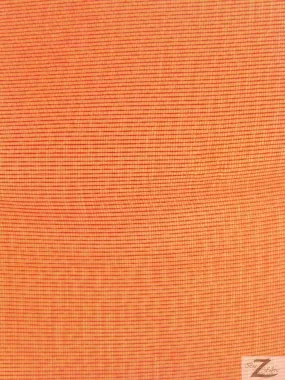 Solid Crystal Organza Fabric - 50 Yard Bolt - Orange