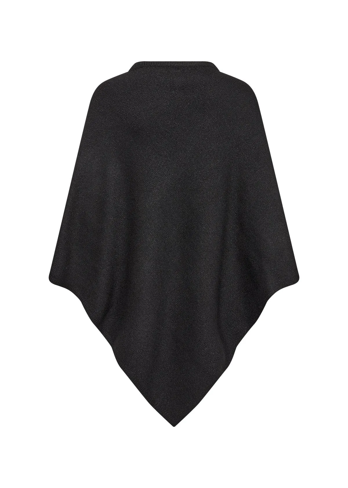 Soya Concept Sparkle Poncho Black