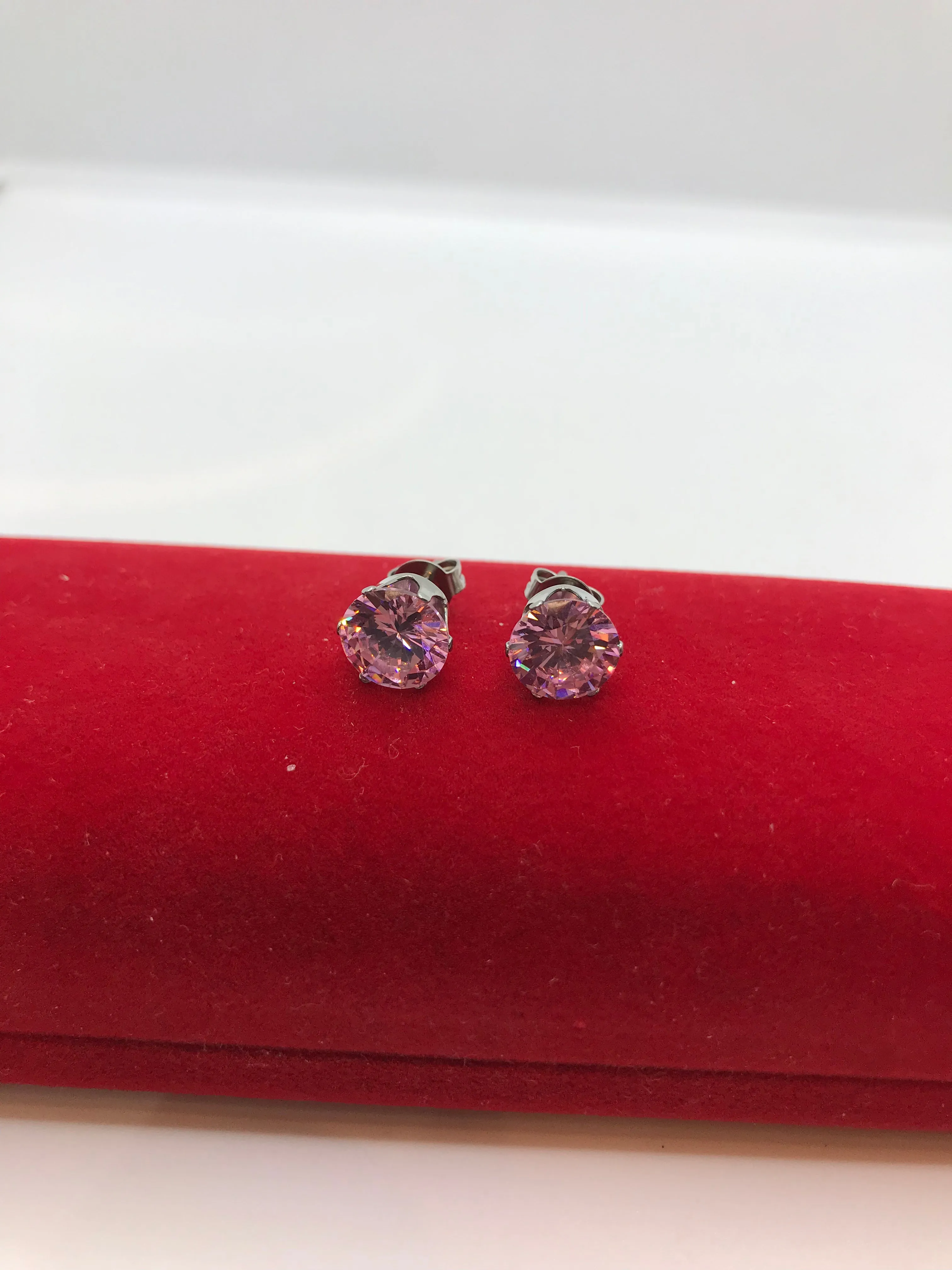 Stainless steel CZ stone Studs