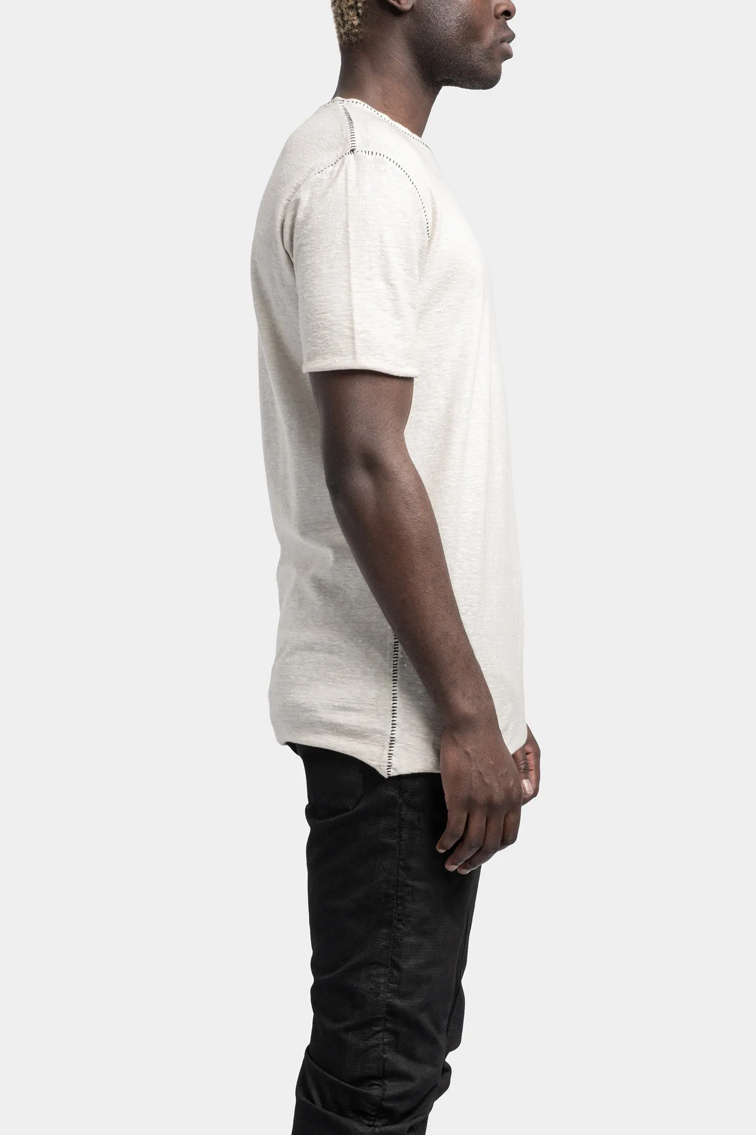 Structured cotton t-shirt, Off-white resin