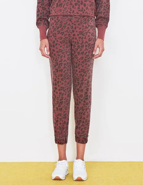 Sundry Leopard Cuff Sweatpants Pigment Spice