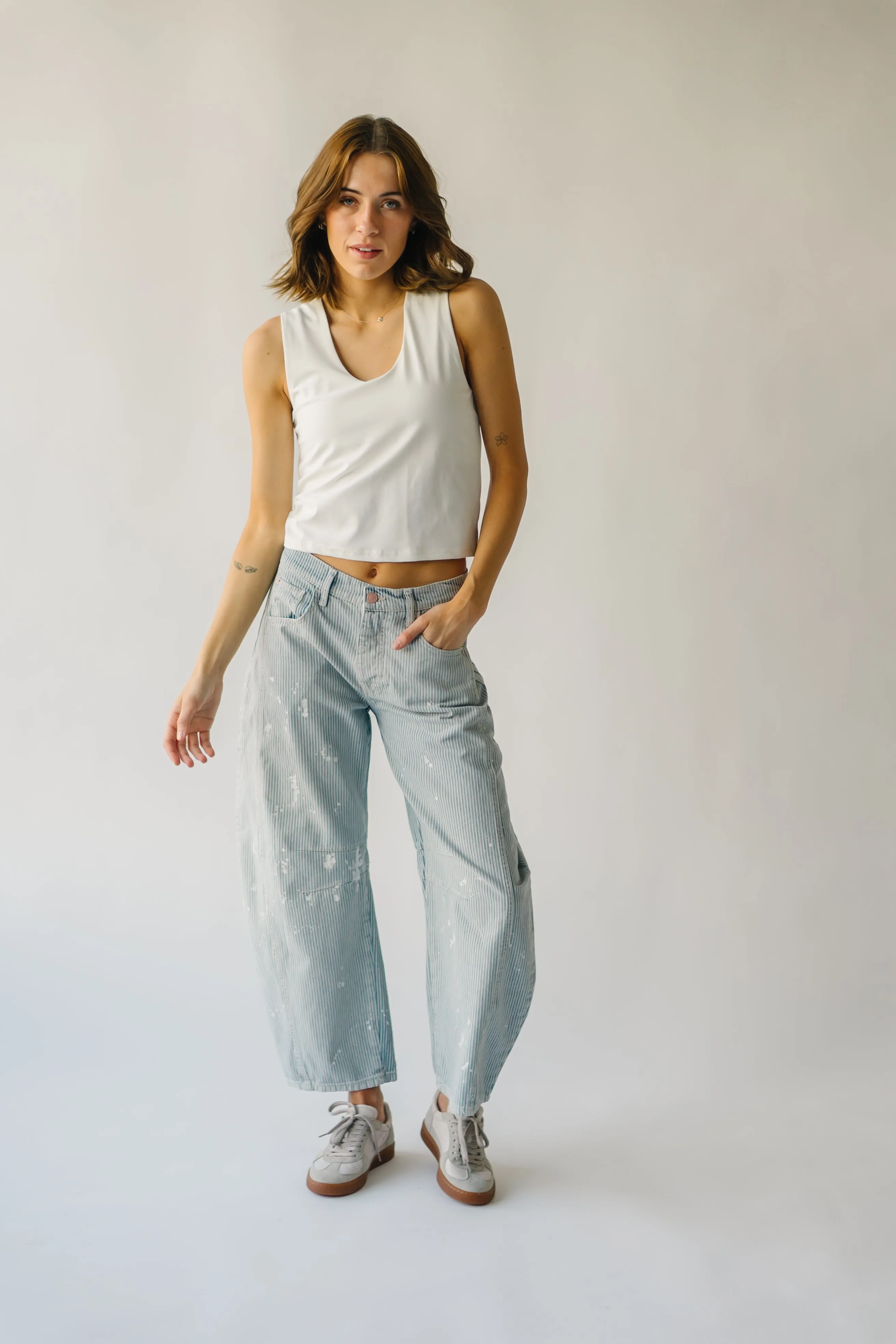 The Agresta Cropped Tank in White