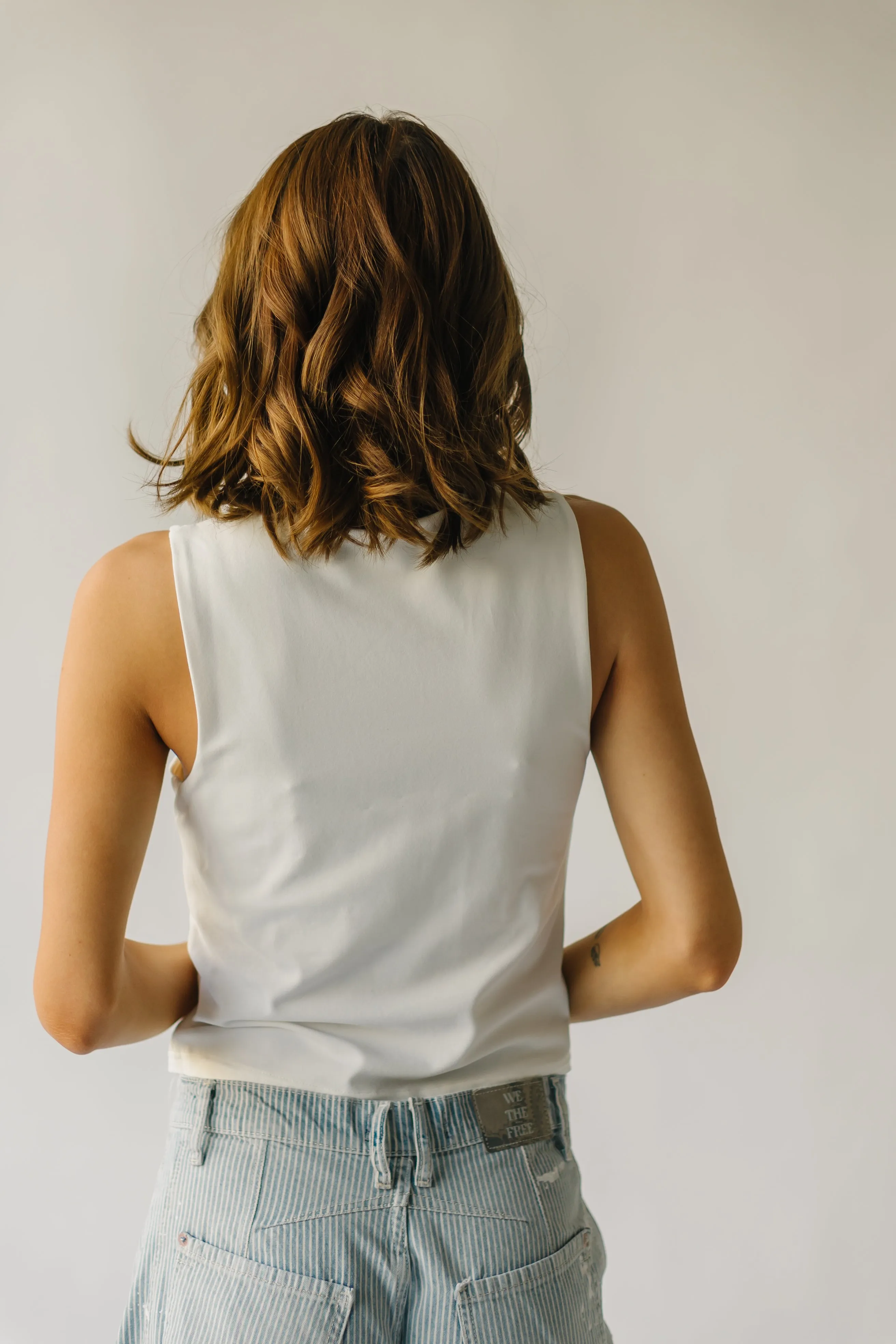 The Agresta Cropped Tank in White