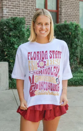 The Florida State "Meadow" Oversized Slub Tee