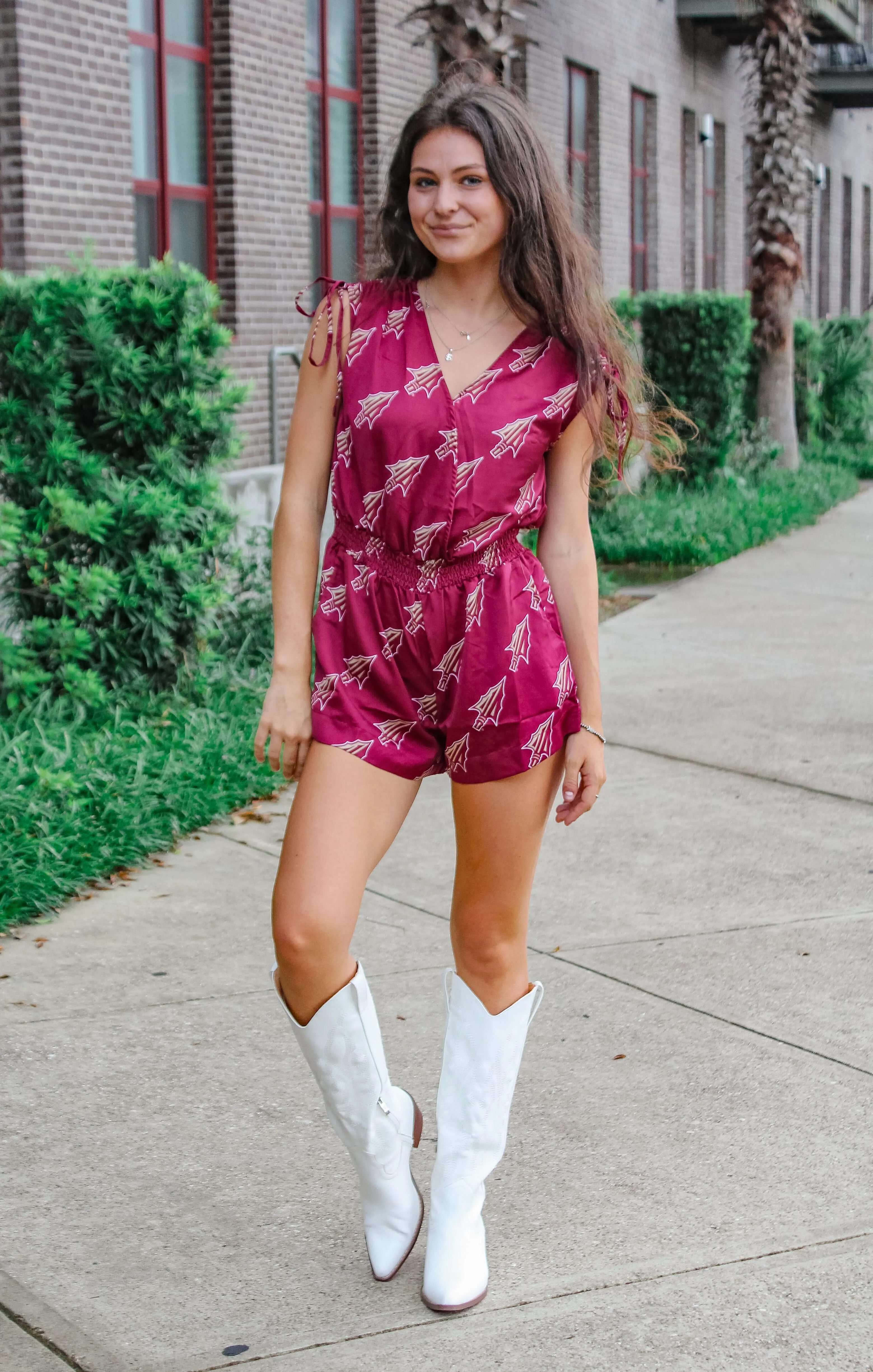 The FSU Spear Poly Romper