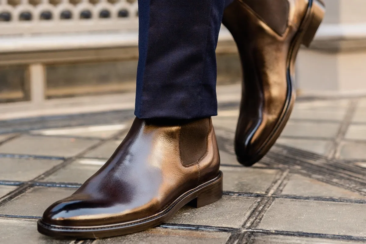 The Gian Carlo Chelsea Boot - Dark Brown Chocolate