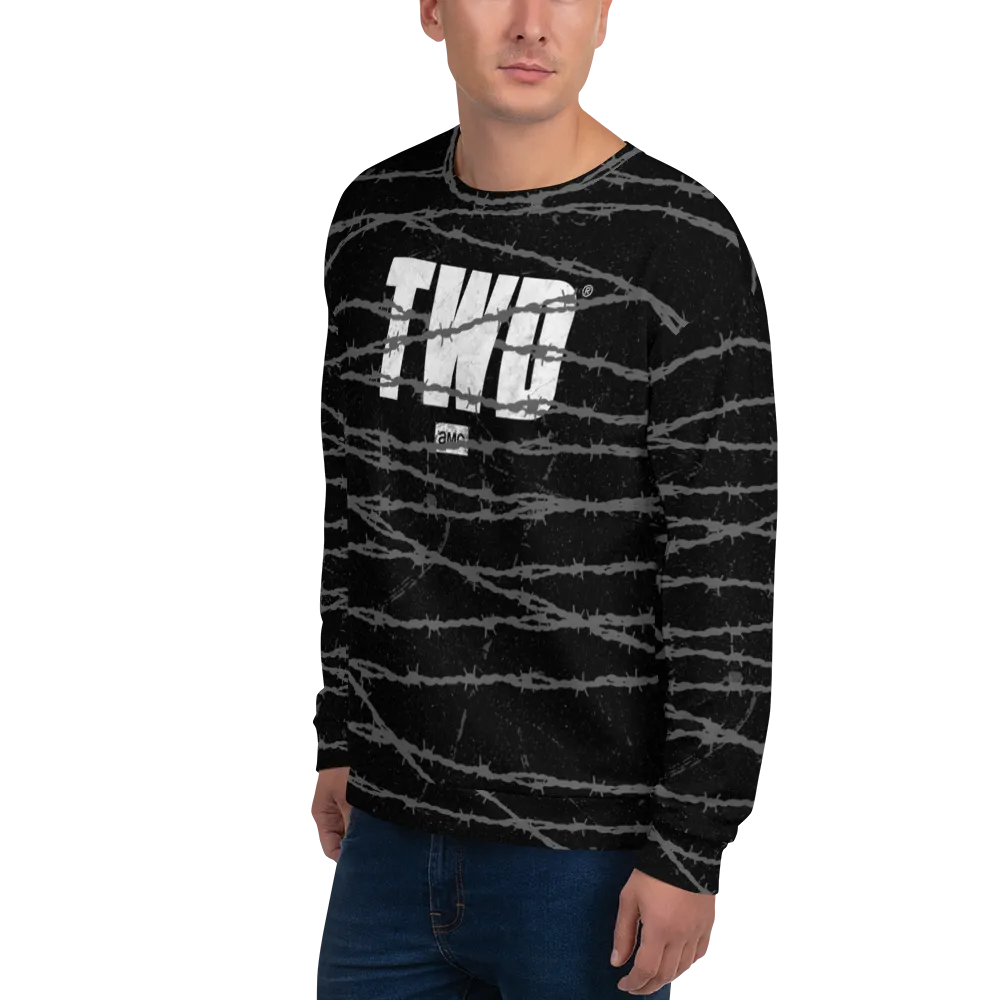 The Walking Dead Barbed Wire Unisex Crew Neck Sweatshirt