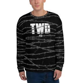 The Walking Dead Barbed Wire Unisex Crew Neck Sweatshirt