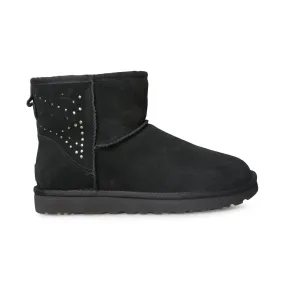 UGG Classic Mini II Studded Black Boots - Women's