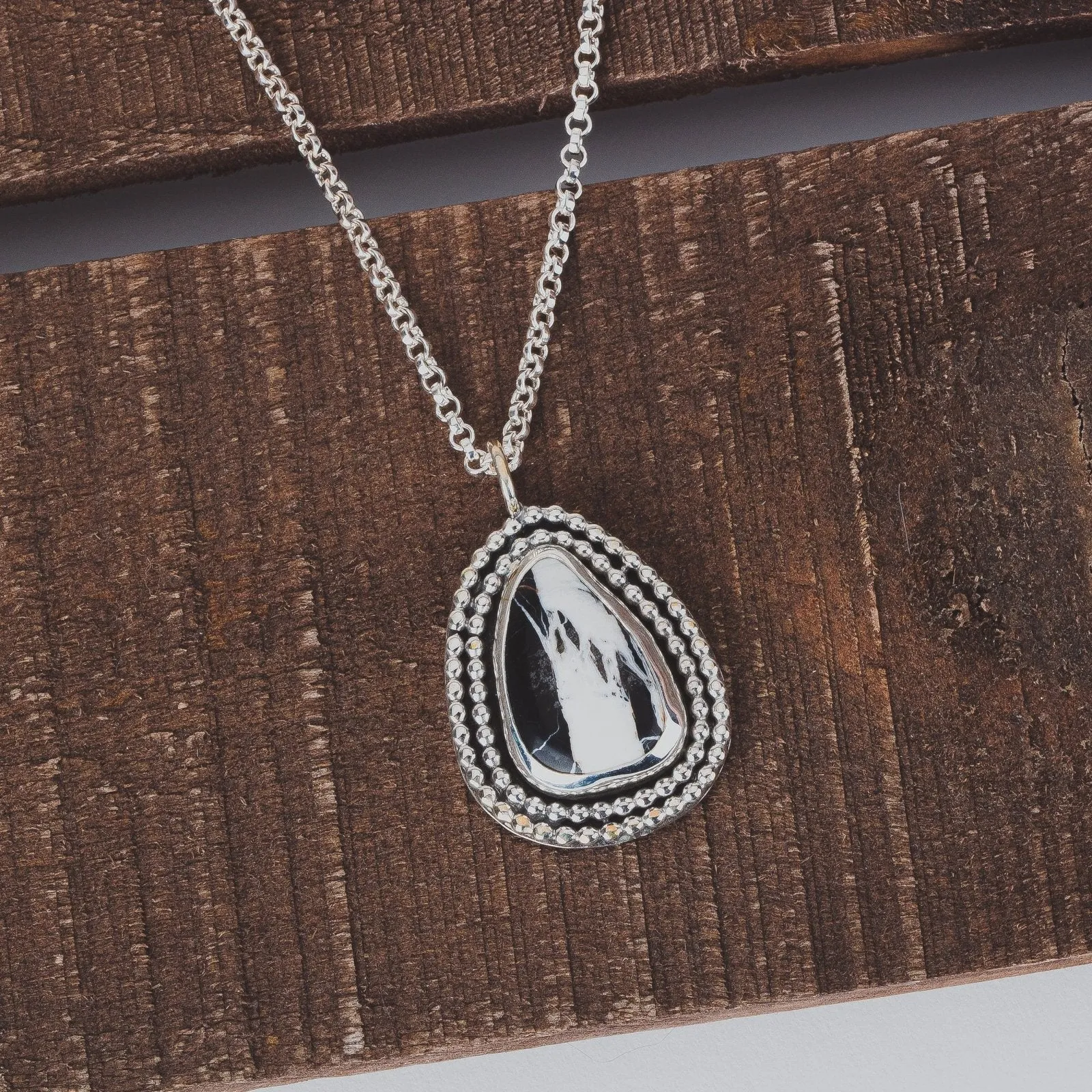 White Buffalo Turquoise Necklace