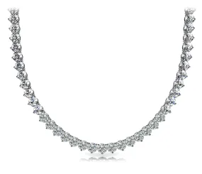 WIND 19 Carat Diamond Rivera Necklace in 14K White Gold 3 prong set  16 pointer H Color I1 Clarity BY MIKE NEKTA