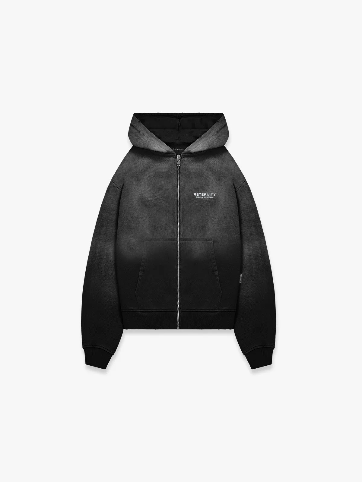 ZIP-HOODIE CREATIVE DEPT - FADED BLACK