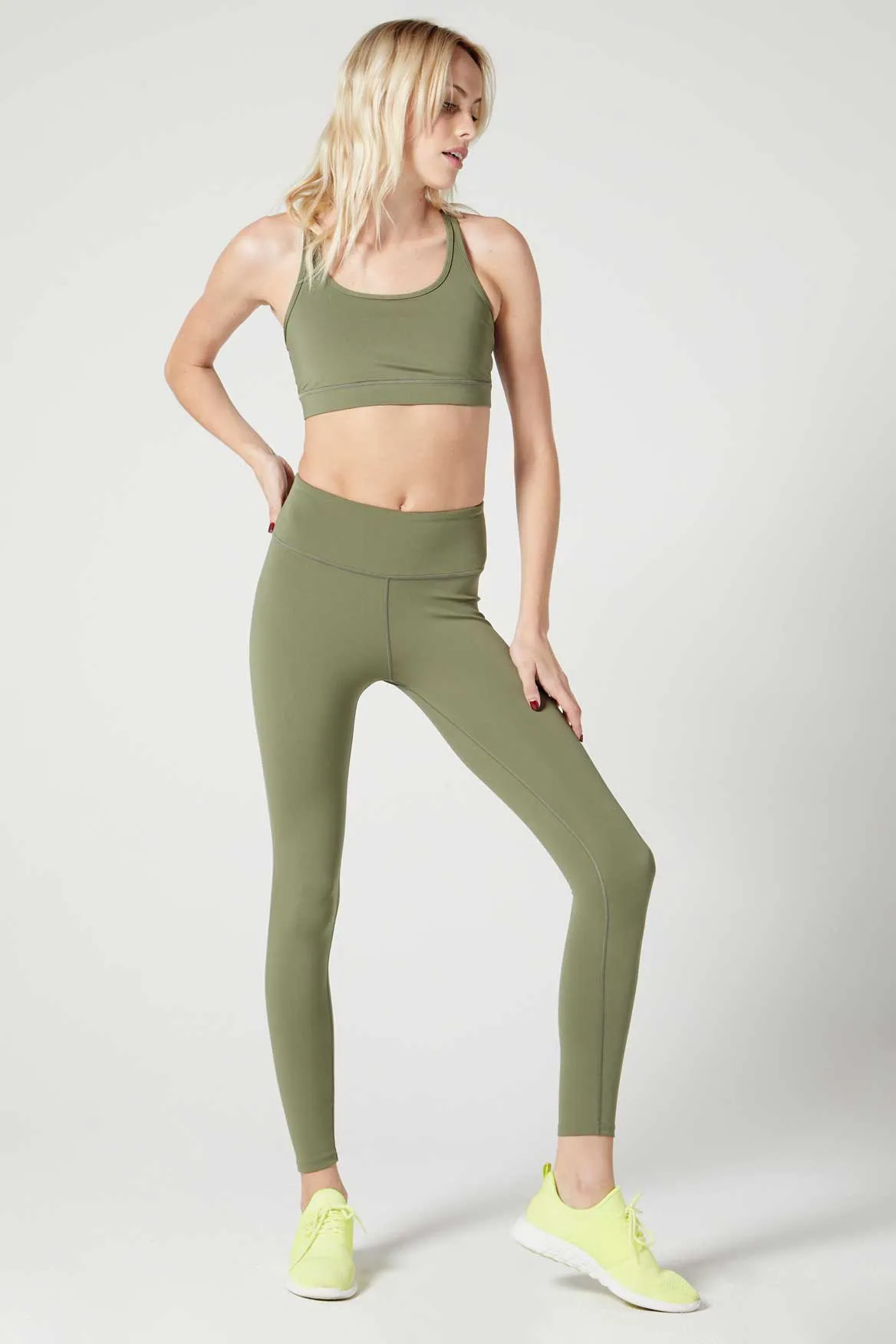 Zoe Back Pocket Legging Deep Lichen